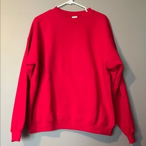 Hanes Vibrant Red Crewneck Sweater